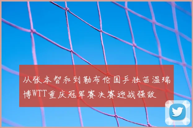 从张本智和到勒布伦国乒独苗温瑞博WTT重庆冠军赛决赛迎战强敌